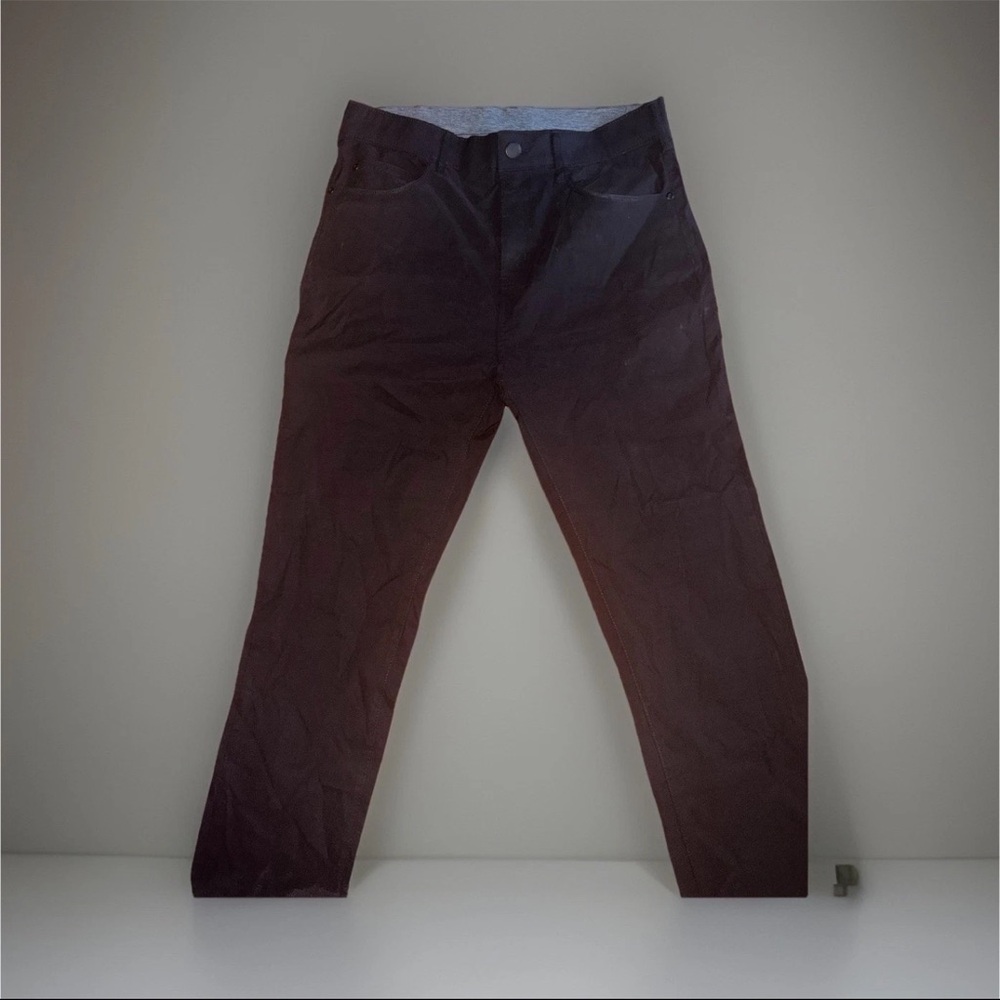 Mountain Hardwear Men's 34 Black Nylon Stretch Straight Casual Pants Zip Pockets